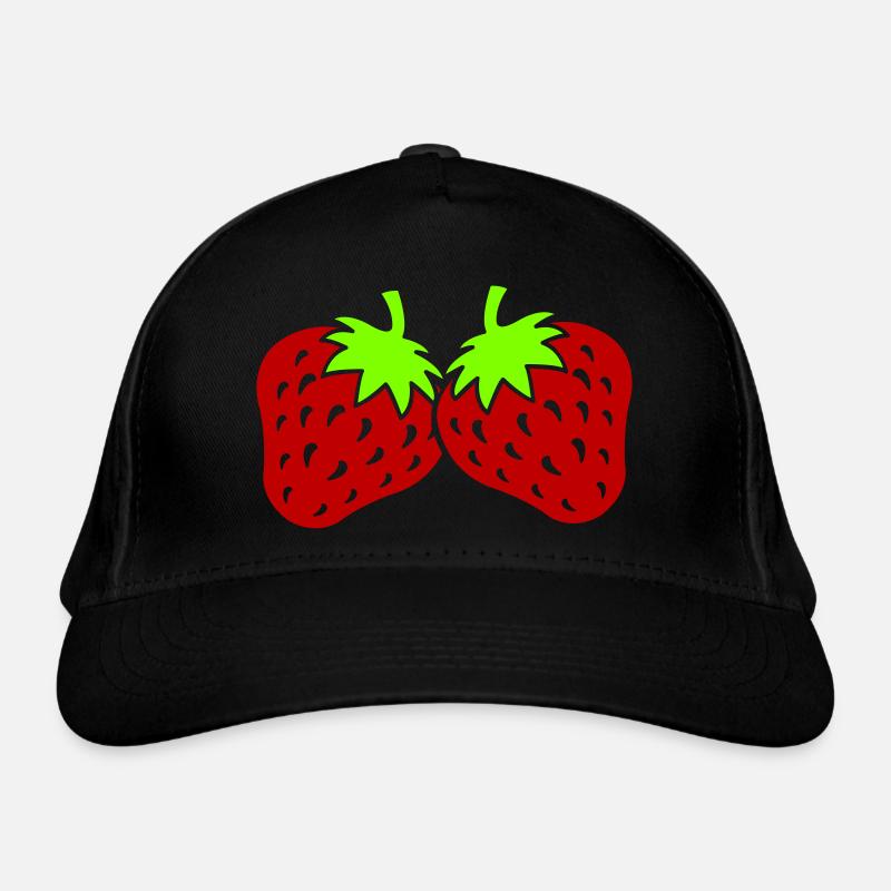 Strawberries Organic Baseball Cap