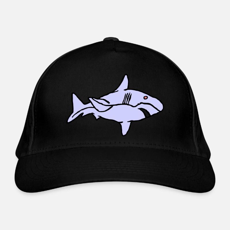 Fisch Hai Raubfisch Räuber Wasser Graffiti Ozean Bio-Baseballkappe