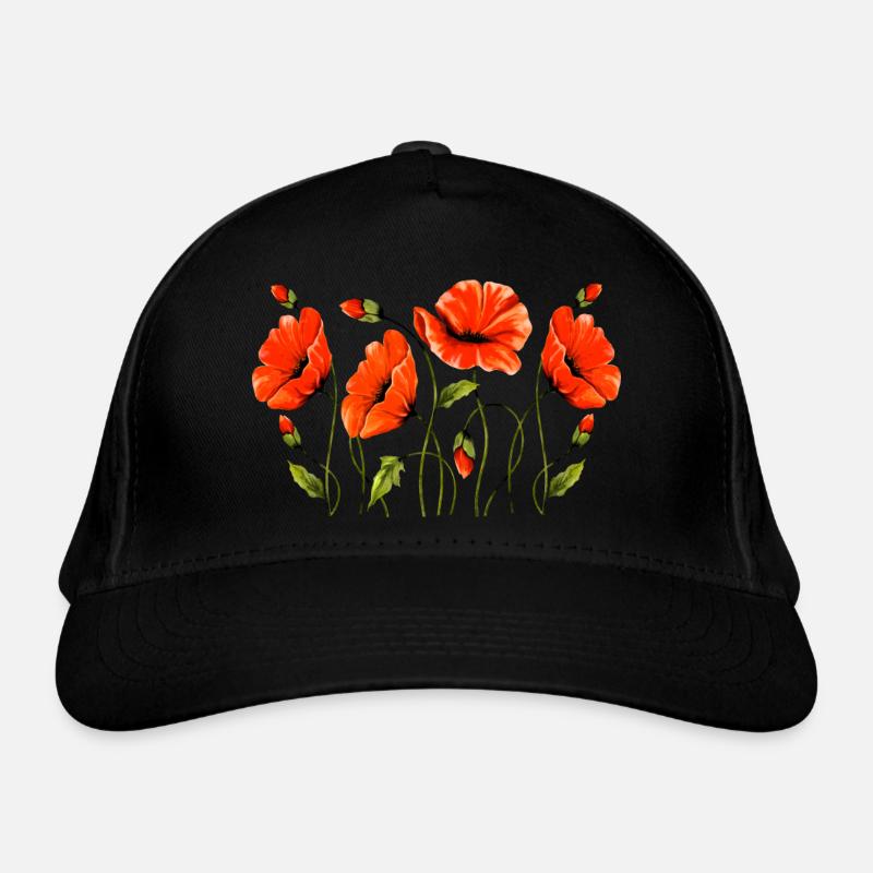 Blumen Bio-Baseballkappe