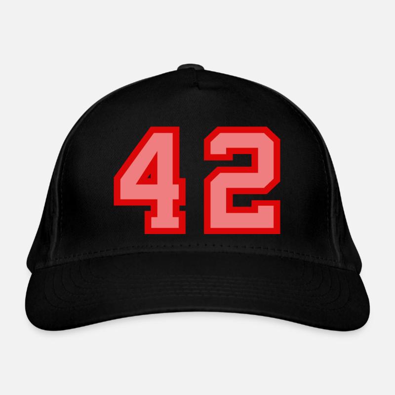 Cool Retro Retrostyle Jersey Number Back Number Organic Baseball Cap