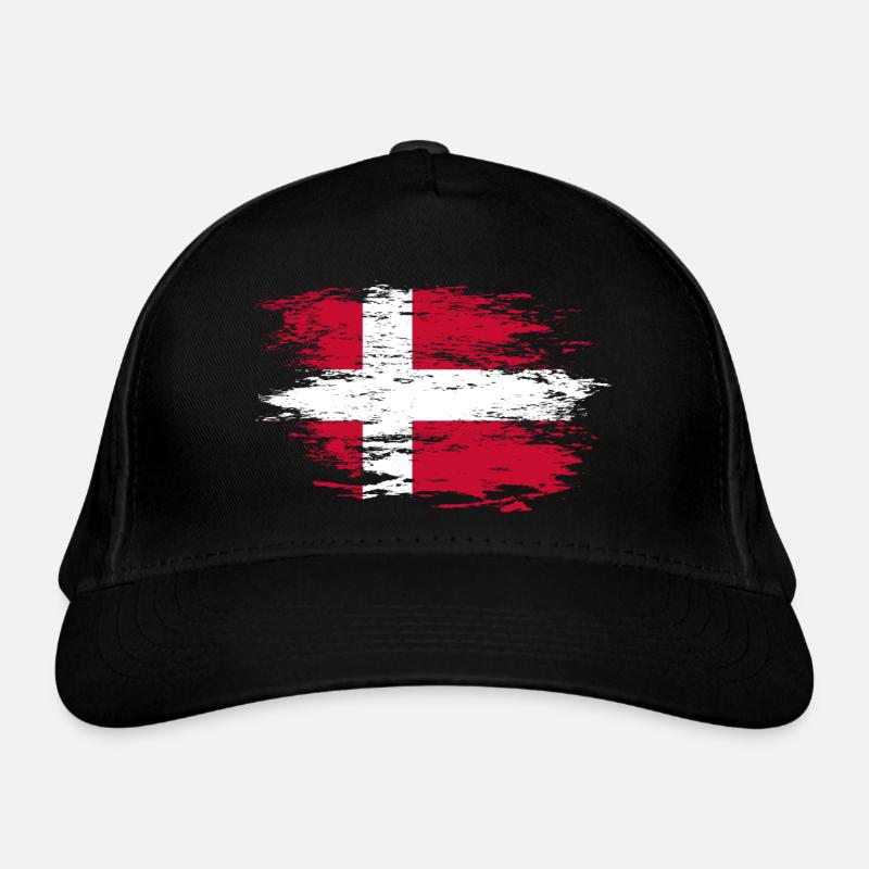 Denmark flag used Organic Baseball Cap