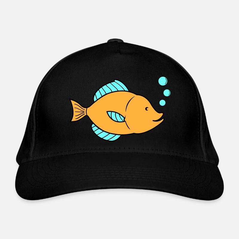 Bande dessinée de poisson 01 Casquette classique bio