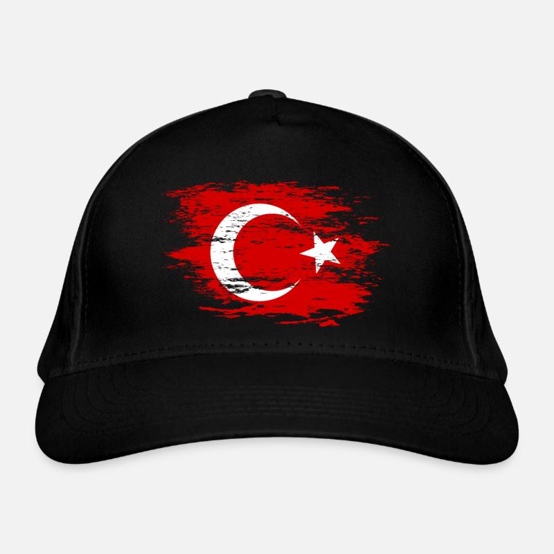 Drapeau de la Turquie utilisé Casquette classique bio