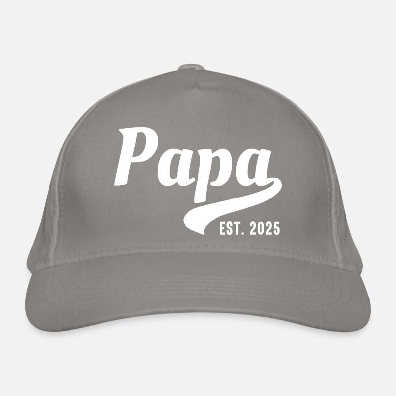 Papa established 2025 Organic Baseball Cap