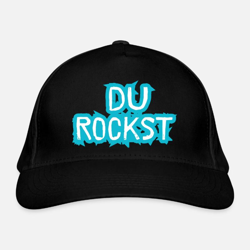 Du Rockst Design Gift Idea Organic Baseball Cap