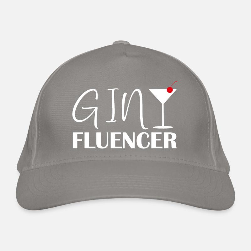 Ginfluencer Gin Statement Gin Trinker Spruch Bio-Baseballkappe