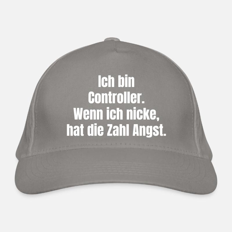 Ich bin Controller – Zahlenangst Spruch Bio-Baseballkappe