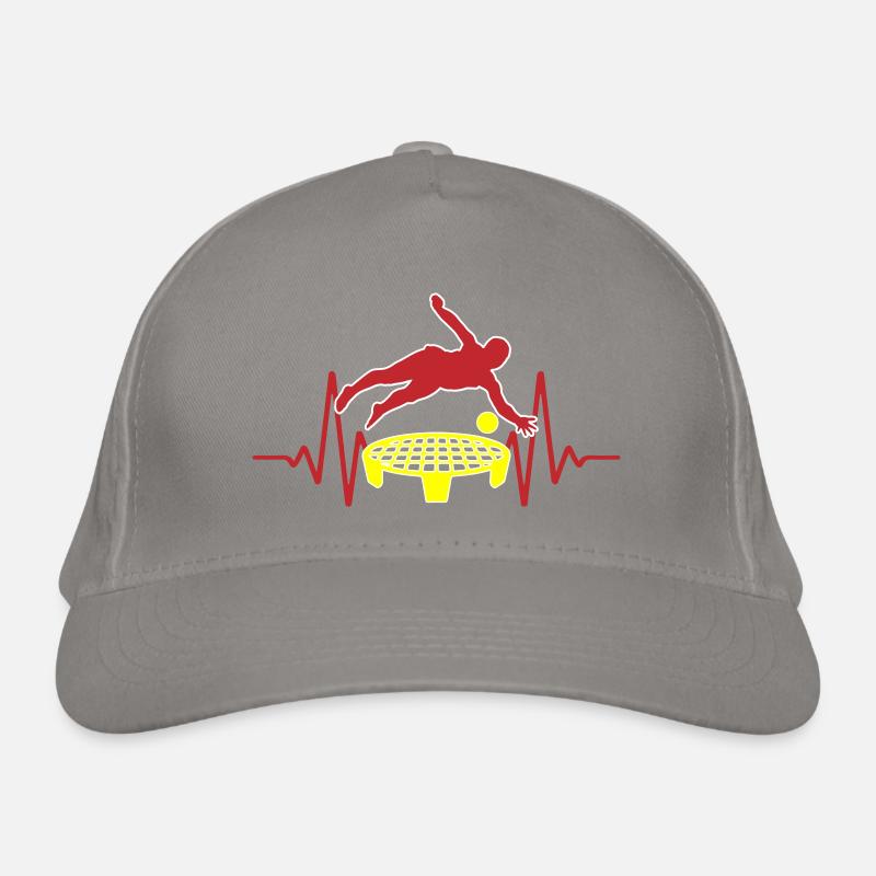 Spikeball Roundnet ECG heartbeat colors changeable Organic Baseball Cap