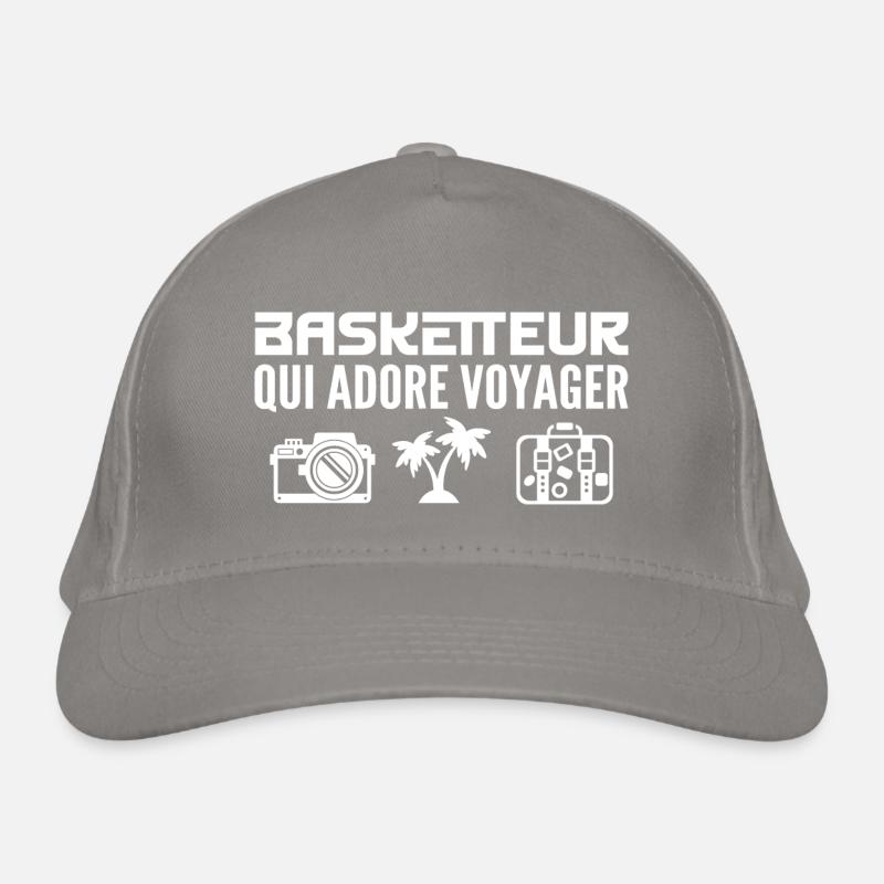 Voyageurs & Basketteurs : Passion & Découverte Casquette classique bio