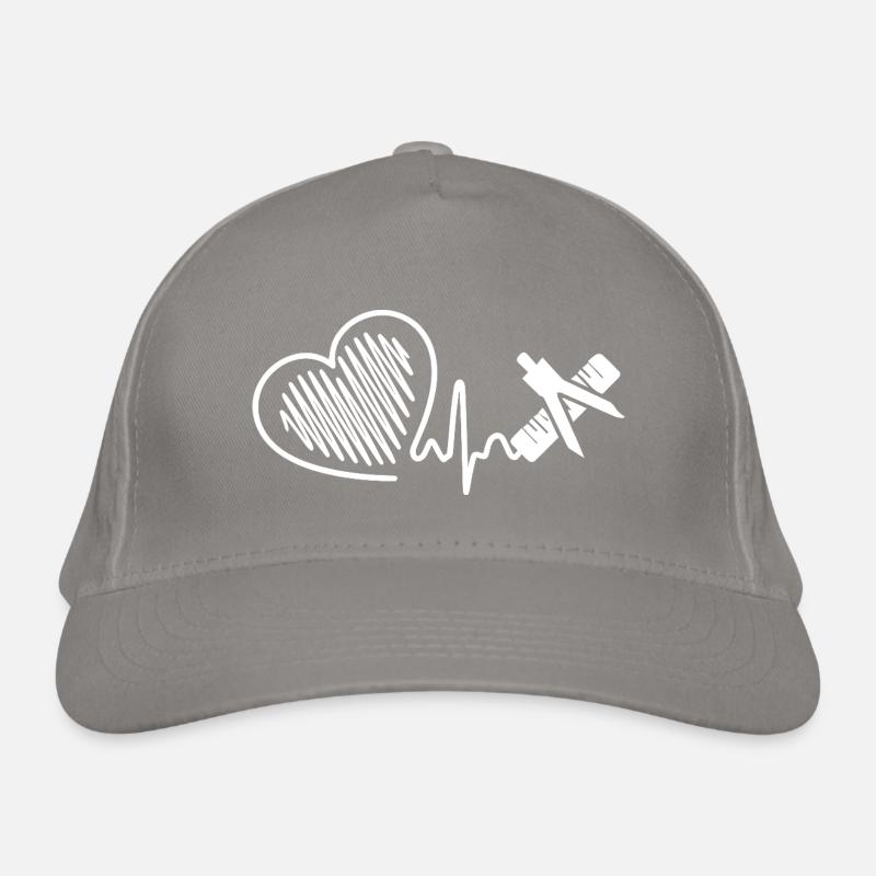 Mathematician Heartbeat Organic Baseball Cap