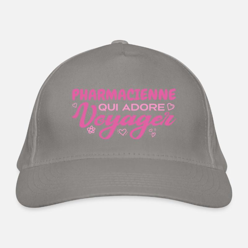 Pharmacienne globe-trotteuse passionnée de voyages Casquette classique bio