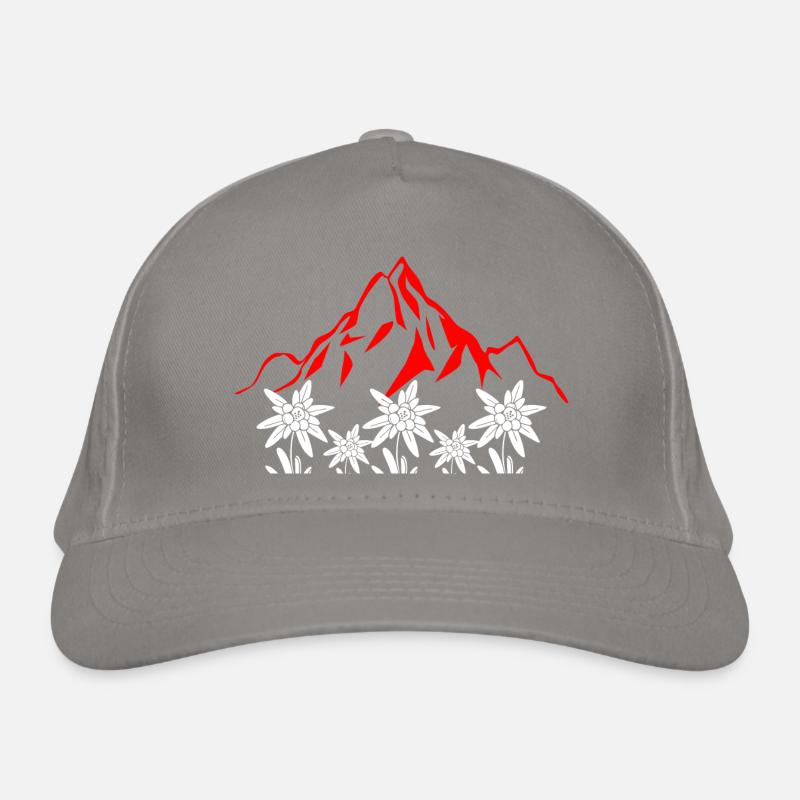 Schweizer Berge Bio-Baseballkappe