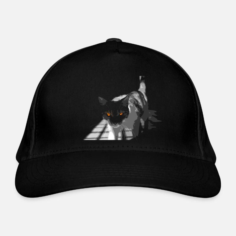 the strange cat Organic Baseball Cap