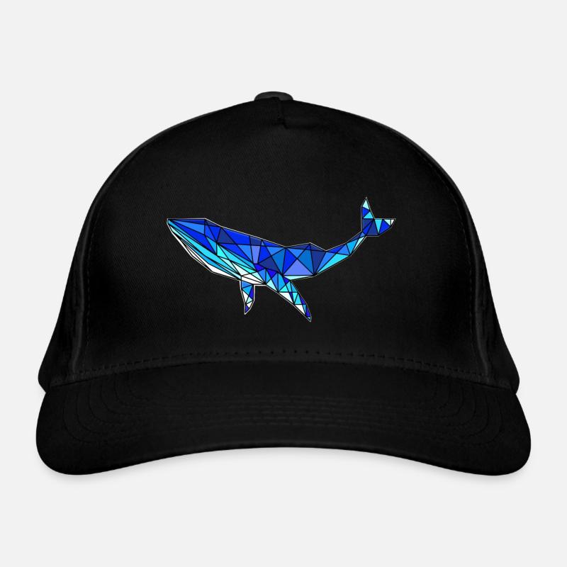 Baleine géométrique - Mammifères marins abstraits Casquette classique bio