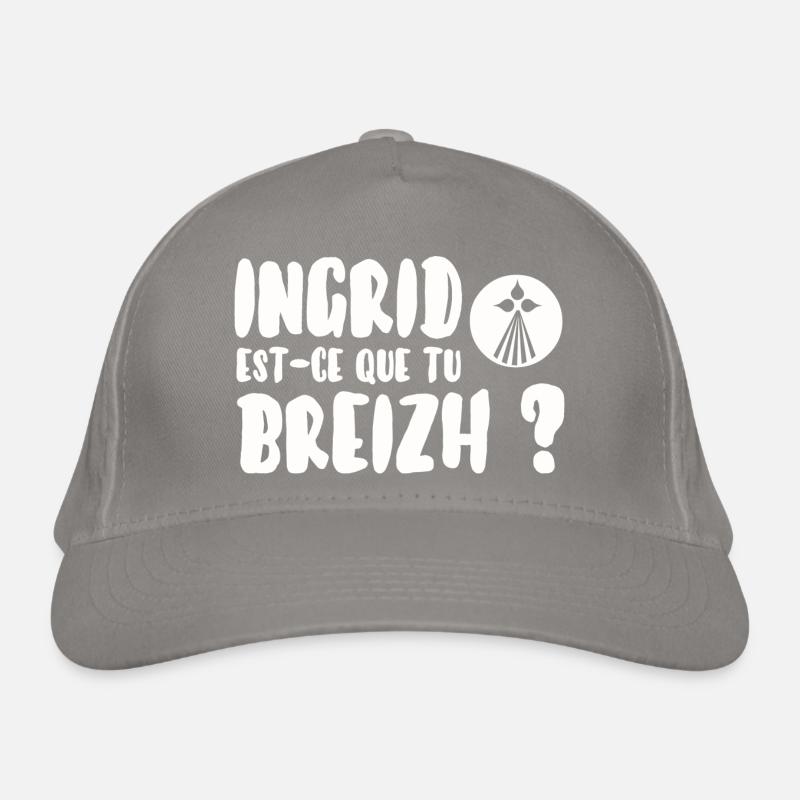 Ingrid est-ce que tu breizh? Casquette classique bio