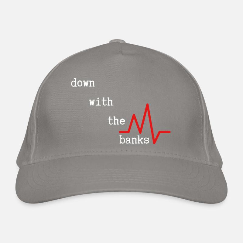 A bas les banques Casquette classique bio