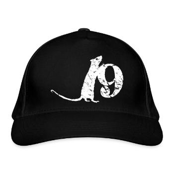 PUNKROCK rats nr. 9 - look usagé - souris - rat - Casquette classique bio - noir - Devant