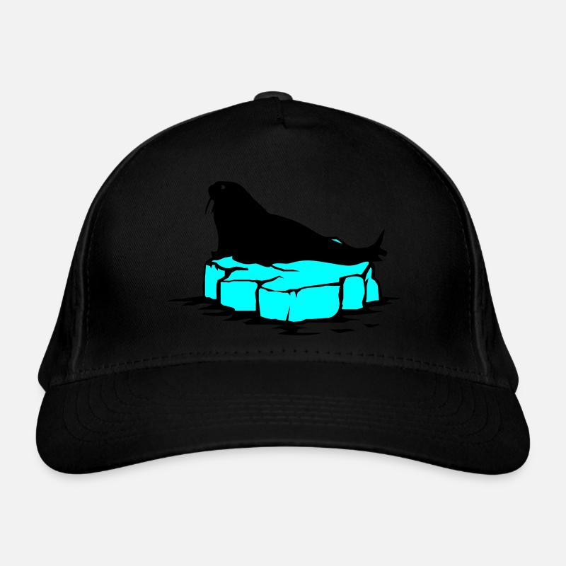 seehund eis1 Bio-Baseballkappe