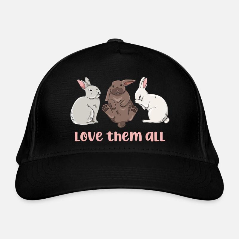 Conception de lapin mignon pour les propriétaires de lapins Casquette classique bio