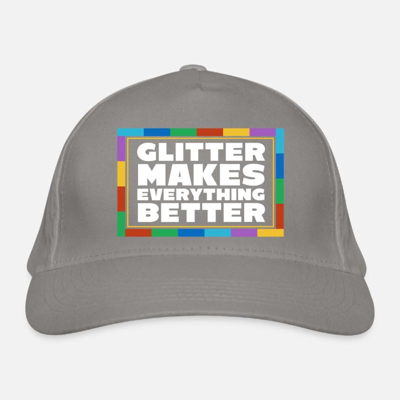 Glitter Organic Baseball Cap