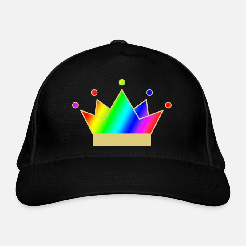 Rainbow Crown Bio-Baseballkappe