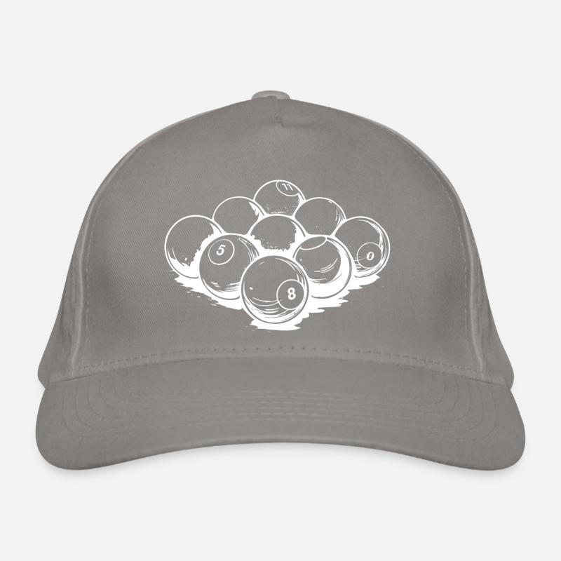 Dessin de boules de billard Casquette classique bio