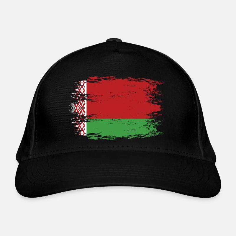Belarus flag used look Organic Baseball Cap
