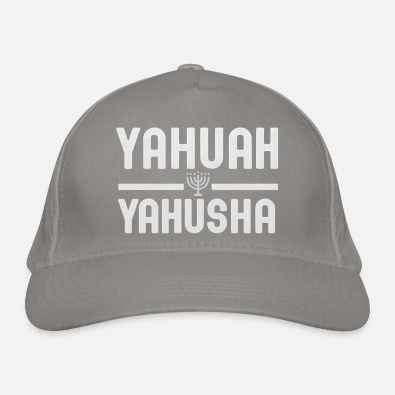 Lettrage Yahuwah Yahusha avec Menorah Casquette classique bio