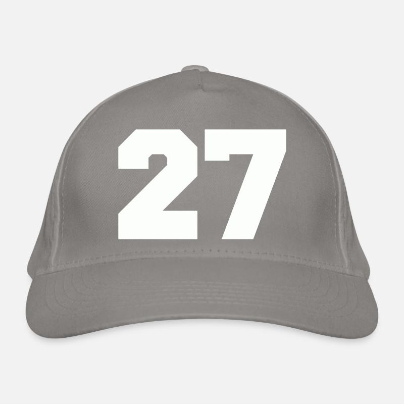 Number 27 Organic Baseball Cap