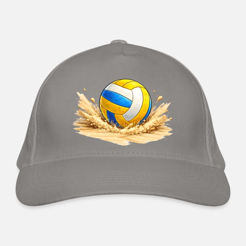Volley-ball dans le sable sur la plage Casquette classique bio