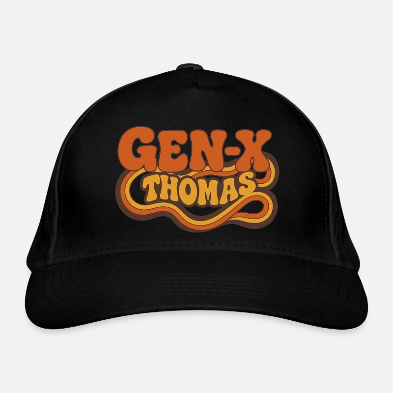 Thomas - Minimalist Retro GEN-X Design Organic Baseball Cap