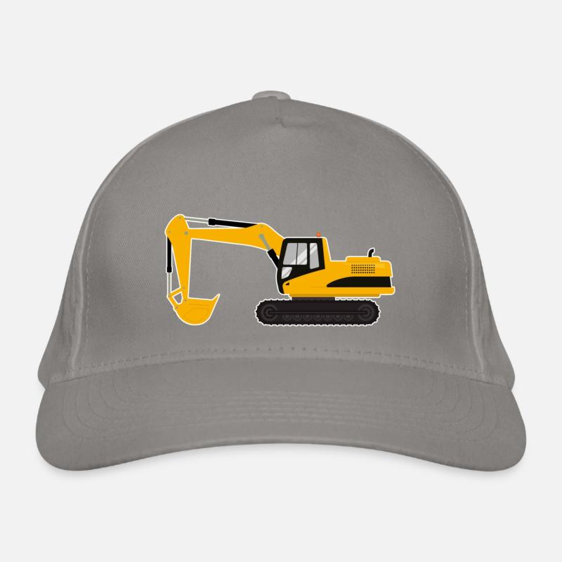 Excavatrice Engins de construction Chantier Ouvrier du bâtiment Casquette classique bio