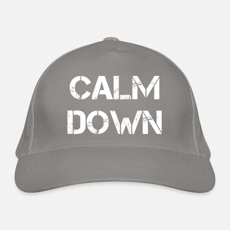 Calm Down Organic Baseball Cap