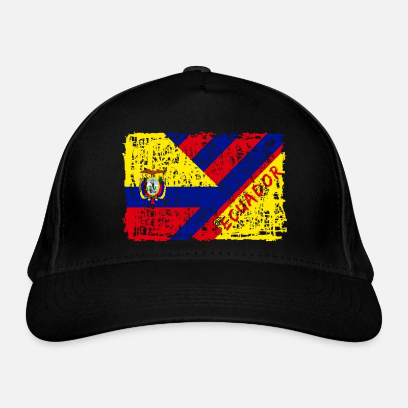 Ecuador Flag Design / Gift South America Organic Baseball Cap