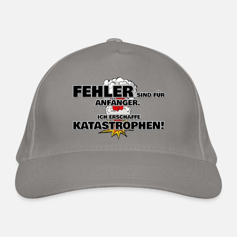 Mistakes are for beginners create disasters Organic Baseball Cap