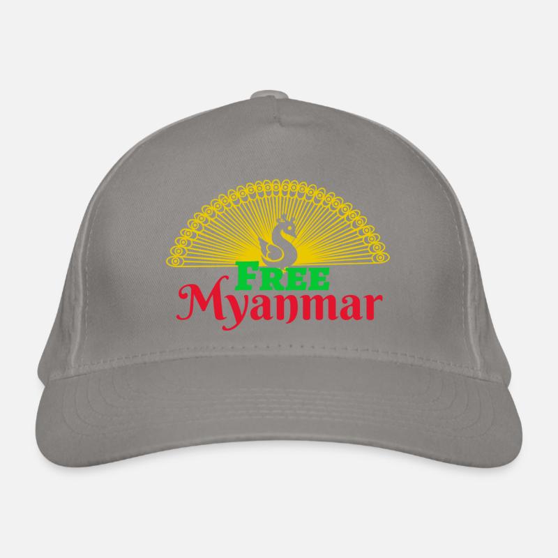Libérez le Myanmar. Solidarité avec le Myanmar Casquette classique bio