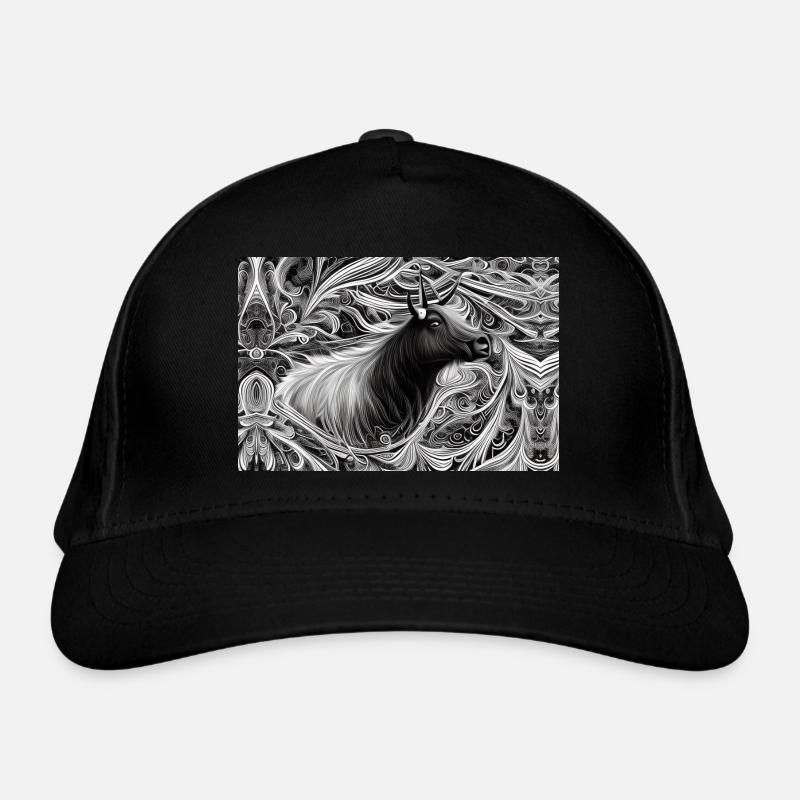 Abstract Camargue bull Organic Baseball Cap
