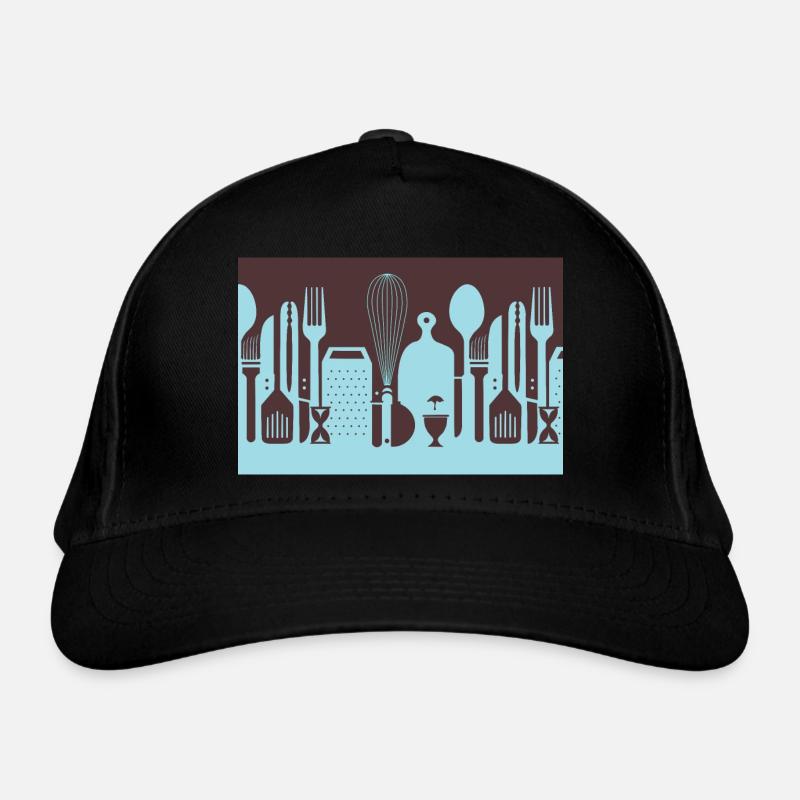 Kitchen with kitchen utensils Organic Baseball Cap