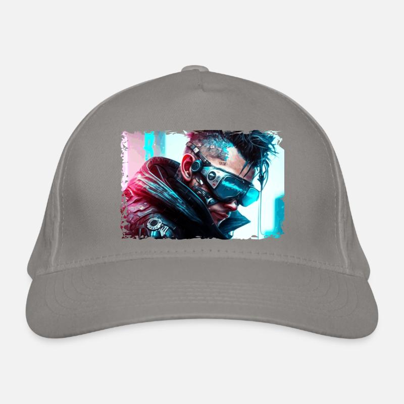 Cyber Soldat oder Punk in Neon Sci-Fi Manier Bio-Baseballkappe
