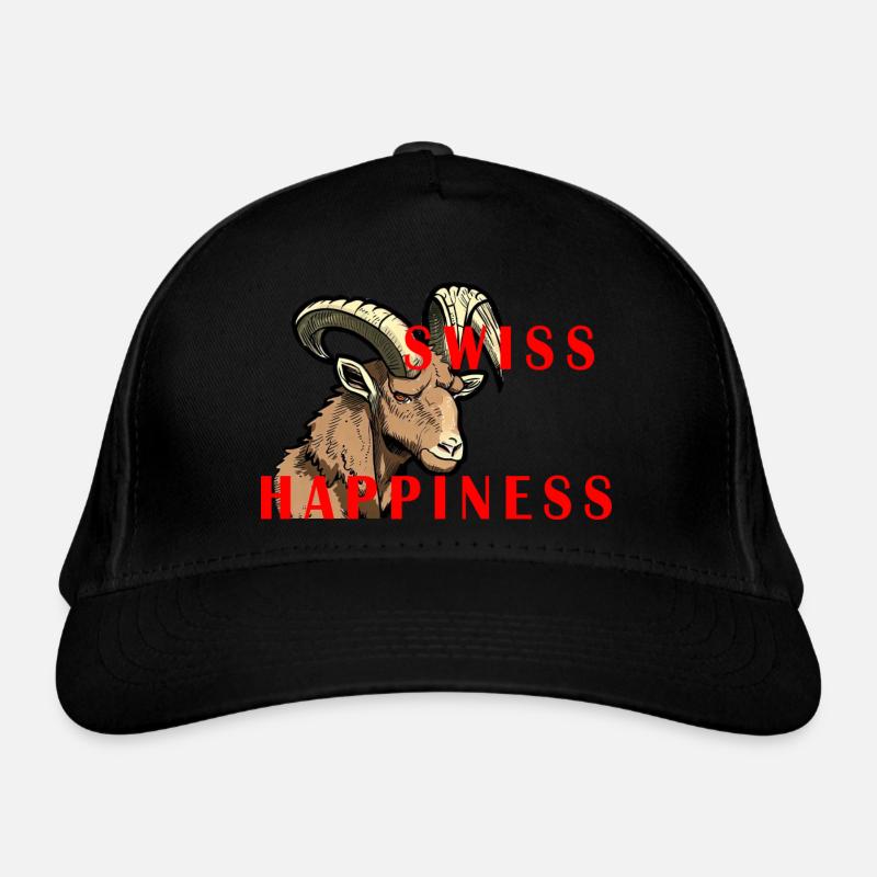 Steinbock Swiss Happiness Bio-Baseballkappe