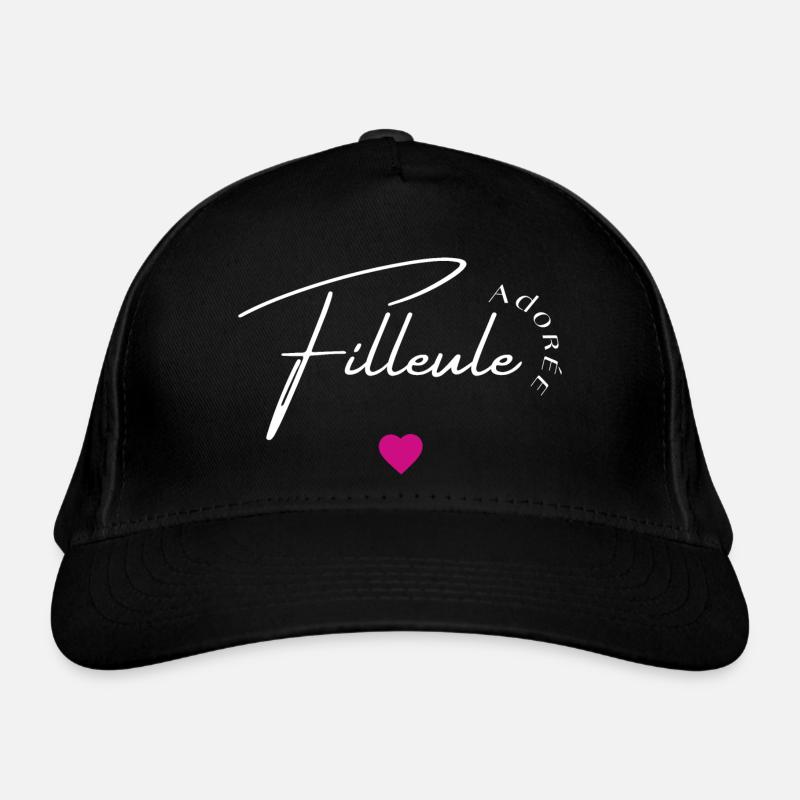 Filleule adorée - Casquette classique bio - noir