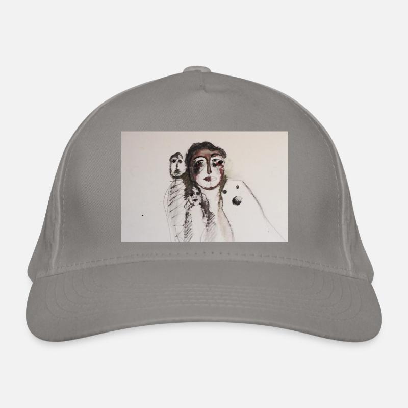 mädchen grusel Bio-Baseballkappe