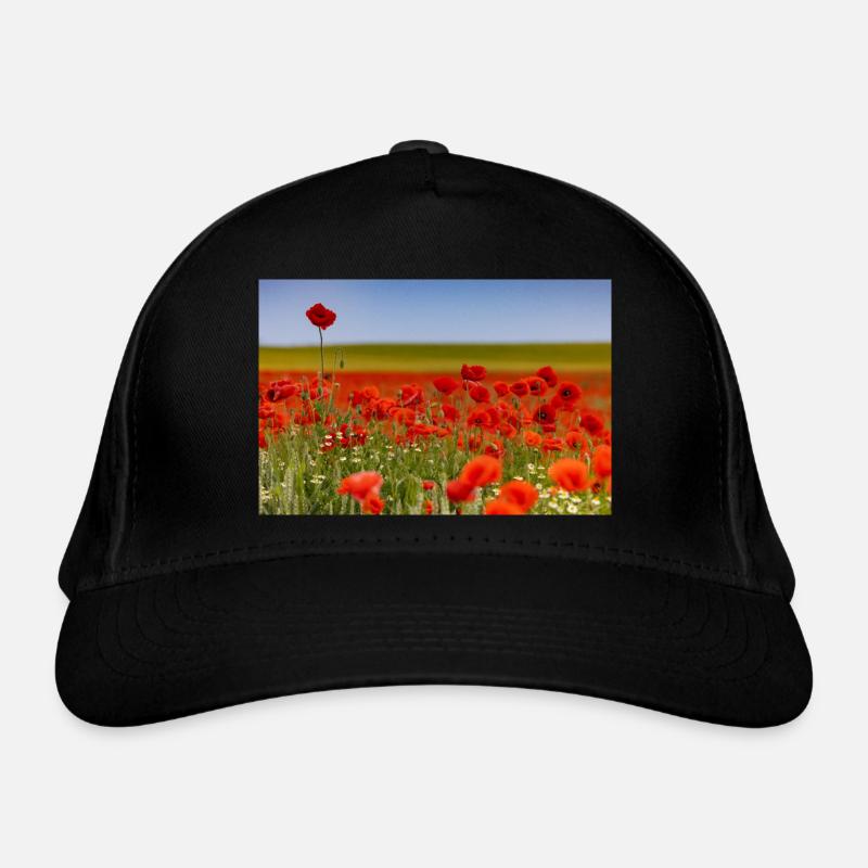 Poppy Field Organic Baseball Cap