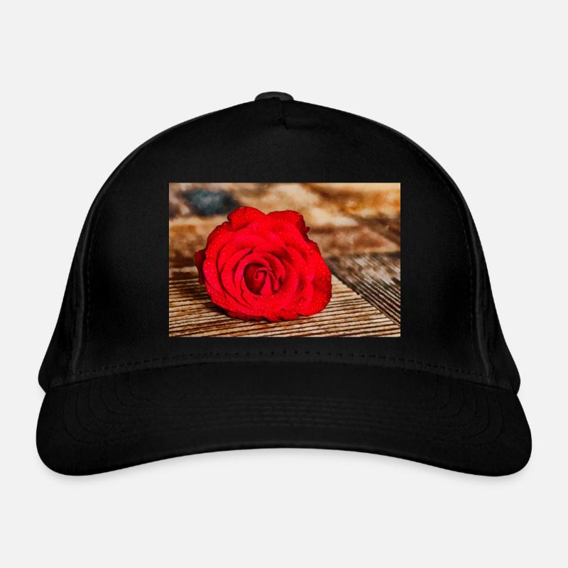 Red Rose Organic Baseball Cap
