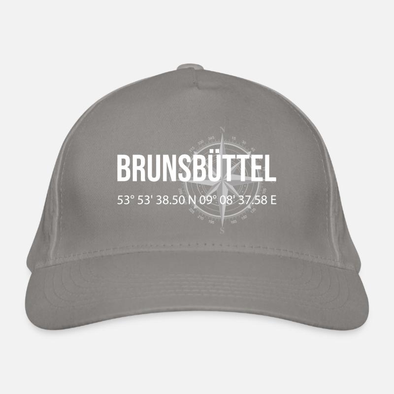 Koordinaten Brunsbüttel Bio-Baseballkappe