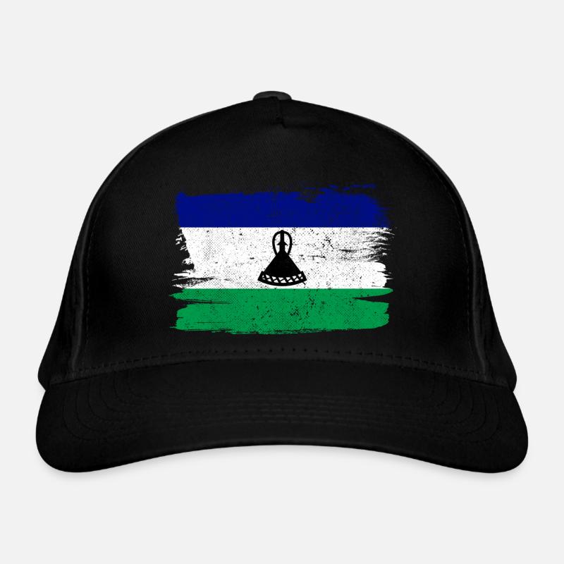 Drapeau du Lesotho Drapeau de la paix Vintage Casquette classique bio