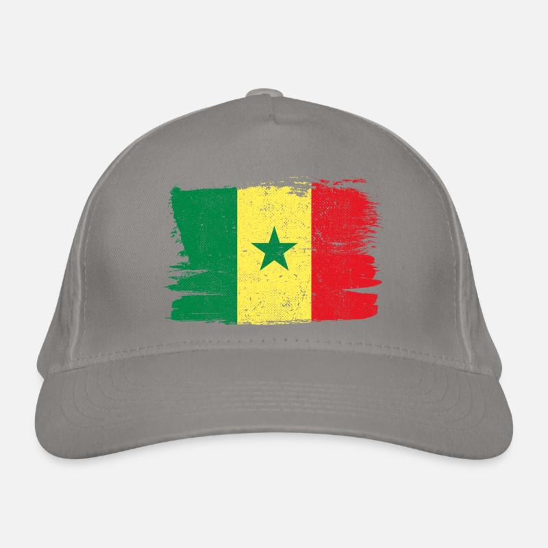Drapeau du Sénégal Drapeau Paix Vintage Casquette classique bio