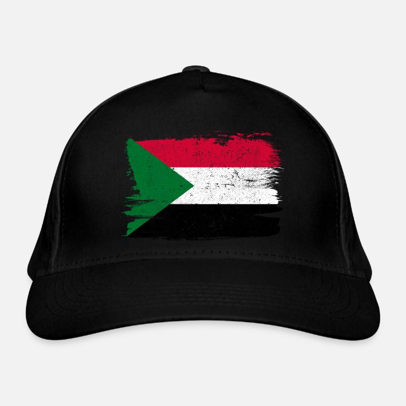 Drapeau du Soudan drapeau paix Vintage Casquette classique bio