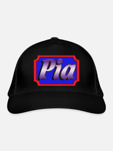 pia2 - Organic Baseball Cap - black