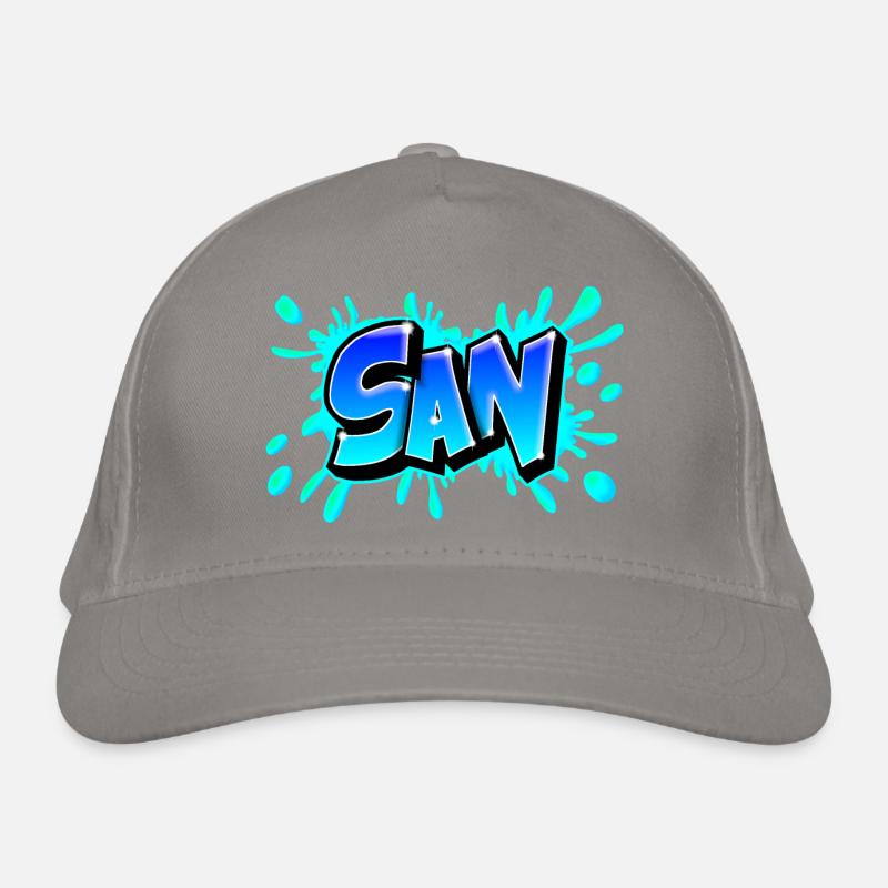 Graffiti San splash bleu Casquette classique bio